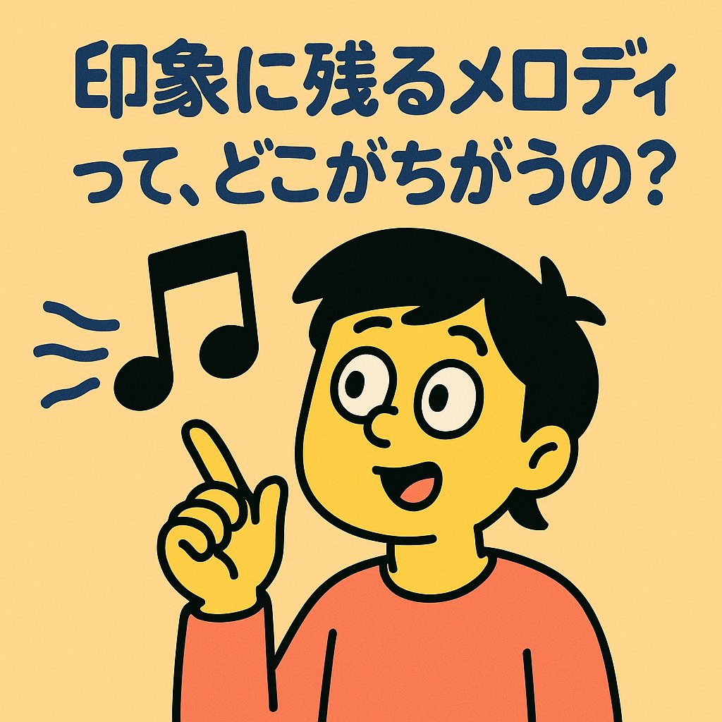 印象に残るメロディって、どこが違うの？